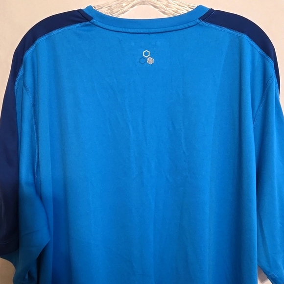 Tek Gear, Dry Tek, Wicking, Men's Short Sleeve Tee, Striped, Breathable, 3X Tall - Picture 8 of 10